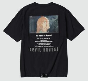 チェンソーマン × 河村康輔 UT グラフィックTシャツ パワー（半袖・オーバーサイズフィット）XLサイズ