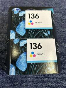 HP original ink HP136 C9361HJ color 2 piece set 