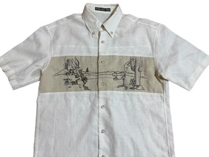 GREENCLUBS green Club coyote Roadrunner embroidery flax . short sleeves shirt size 3