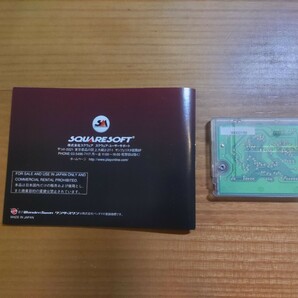 良品 魔界塔士サ・ガ 箱説ハガキ付き ワンダースワンカラー WSC SaGa WonderSwan の画像9