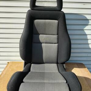 旧車好き様必見! RECARO レカロ LX/LS セミバケットシート  ブラック×グレー 両側レバーの画像1