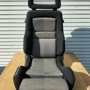 旧車好き様必見! RECARO レカロ LX/LS セミバケットシート  ブラック×グレー 電動レバーの画像1