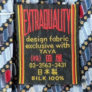 銀座田屋☆★EXTRAQUALITY ネクタイ★☆GINZA TAYA シルク100％ 日本製 ストライプ柄 シルバー ビジネス メンズ スーツの画像6