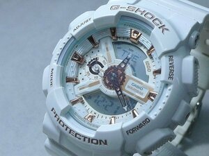 600204*04A▲CASIO カシオ/GA-110LB G-SHOCK Gショック ウオッチ 時計 腕時計 PROTECTION 白色