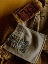 RRL ブラウンディストレストウエスタンデニム 32/34 全盛期アイテム （ジーンズパンツラルフローレン_画像6