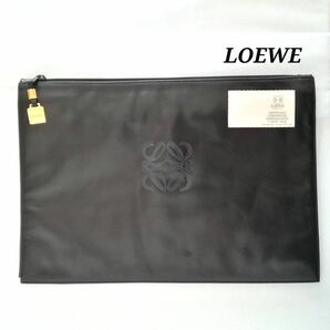 LOEWE　ロエベ　アナグラム　レザー　クラッチバッグ