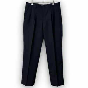 Y660* прекрасный товар * дизайнерский черный формальный центральный Press слаксы брюки праздничные обряды L размер соответствует темно-синий мужской универсальный 