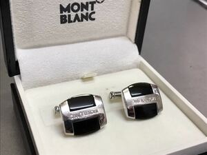  Montblanc оникс SV925 запонки кафф links 