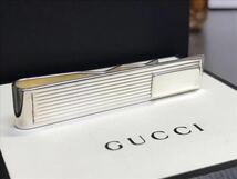 グッチ ネクタイピン タイピン タイバー GUCCI ITLY 925 マネークリップ_画像1