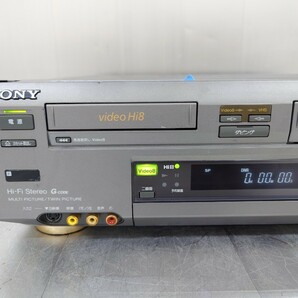 SONY Hi8/SVHS ビデオデッキ WV-ST1 通電のみ確認 ジャンク品の画像2
