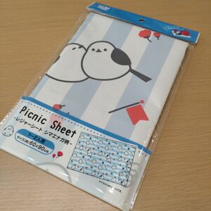 【新品】シマエナガ　レジャーシート　60×90cm