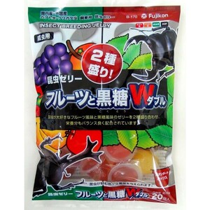 [ free shipping ][ Fuji navy blue ] insect jelly fruit . brown sugar double 16g×20 piece 