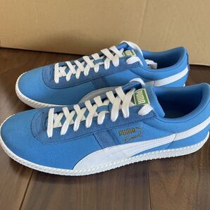 プーマ PUMA ブラジル FIL CVS 青×白 27.5 新品未使用 ペレ マラドーナ クライフ カズ サッカー フットサル トレーニング