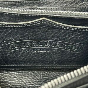 ★ブランド★クロムハーツ CHROME HEARTS★ラウンドファスナー 長財布 レザー ブラック★美品★全文を必ずお読みください◆の画像6