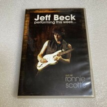 【輸入盤】 DVD JEFF BECK / performing this week... LIVE AT Ronnie Scott’s ジェフ・ベック 管理WDV85_画像1