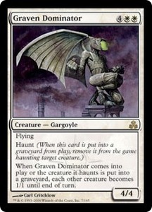 ＜FOIL＞　英1《彫像の威圧者/Graven Dominator》［GPT］白R