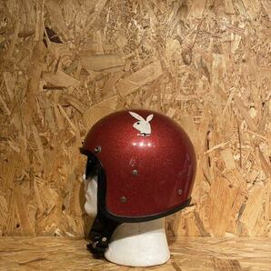 ビンテージヘルメット ダブルストラップ ジェットヘルメット XSシェル 極小の画像5