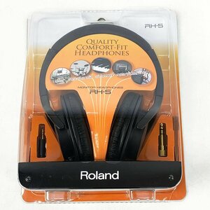 未使用品 Roland ローランド RH-5 モニターヘッドホン ヘッドフォン 音楽 [M11248]