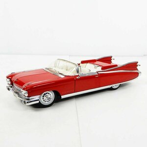 ジャンク品 Maisto マイスト 1/18 ミニカー CADILLAC キャデラック エルドラド ビアリッツ 1959 レッド [X8488]