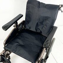 松下電工株式会社 NAiS モジュラー車椅子 車いす 車イス flexy フレキシー 座幅38/40cm 100kgまで 2003年製 ブラック [U12492]_画像2