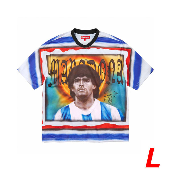 ★新品★Supreme Maradona Soccer Jersey -L