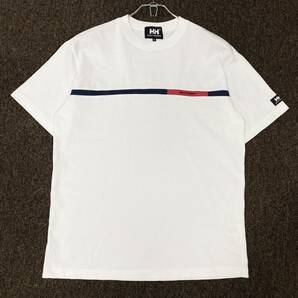 HELLY HANSEN(ヘリーハンセン)半袖Tシャツ 刺繍ロゴ メンズM ホワイトの画像1