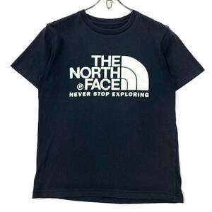 THE NORTH FACE(ザノースフェイス)半袖Tシャツ センターロゴ メンズS ネイビー系