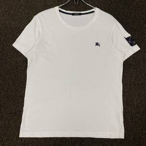 BURBERRY BLACK LABEL( Burberry Black Label ) short sleeves T-shirt embroidery Logo men's 3 white 