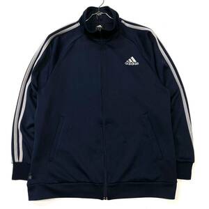 00's古着 adidas/アディダス ジャージ トラックジャケット メンズO ネイビー トラックトップ