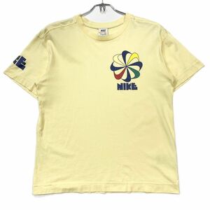 復刻オレンジタグ NIKE/ナイキ 風車ロゴTシャツ メンズM イエロー系 