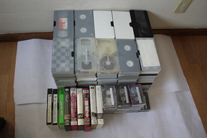 MAX VHSビデオ含む使用済みVHSテープ１０９本と録音済みカセットテープ３３本
