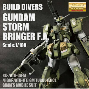 BANDAI MG 1/100 ガンダムストームブリンガー Ｆ.Ａ. ／ジム・タービュレンス [プレミアムバンダイ限定品]　ガンプラ塗装済完成品　