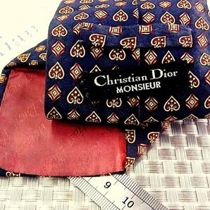 ♪6FK0384 【トランプ(スペード・ダイヤ)】【Christian Dior】クリスチャンディオール ネクタイ★の画像2