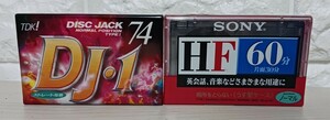 未開封　カセットテープ TDK　 DJ1 SONY　HF　昭和　レトロ　74分　60分　レトロ品　①