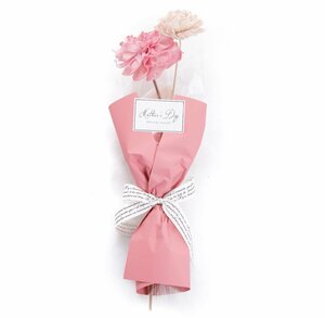  Mother's Day flower sola flower bouquet Lulu D pink series × white group 24-md-df5-D