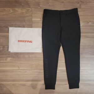 BRIEFING/ブリーフィング ゴルフ MS 3D LOGO JOGGER PANTS/メンズ 3Dジョガーパンツ ブラック サイズL BBG 231M15 定番 人気 ストレッチ 