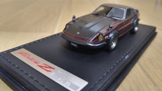即決 イグニッションモデル NISSAN FAIRLADY ZG HS30 日産 フェアレディ マルーン サーキット ワタナベホイール 限定80台 1/43