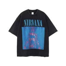 NIRVANA　ニルヴァーナ　ヴィンテージ加工　半袖　Tシャツ　ブラック　XL_画像1