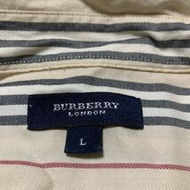 BURBERRY LONDON バーバリーロンドン　長袖 シャツ ストライプ ノバストライプ　Lサイズ　ノバチェック　_画像4