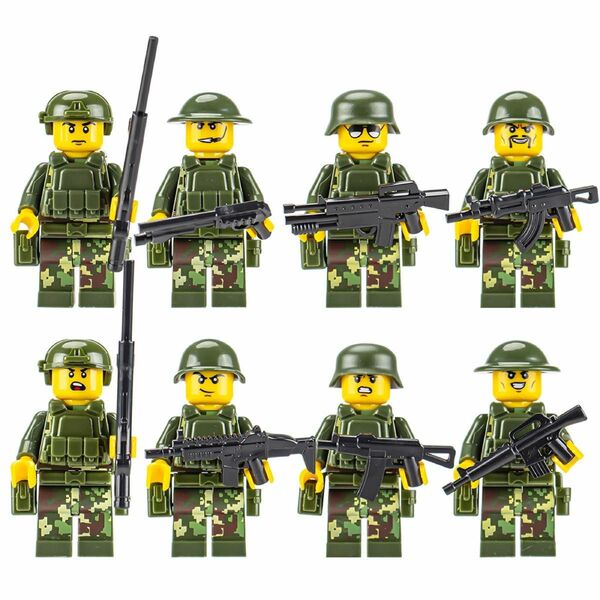 特殊部隊8体セットB legoレゴ互換品　ミニフィグ