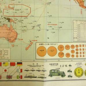 戦前 列国軍備比較地図 昭和１０年 国民新聞社 の画像3