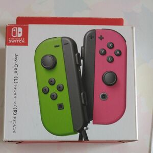 Joy-Con L ネオングリーン/ R ネオンピンク　箱のみ！