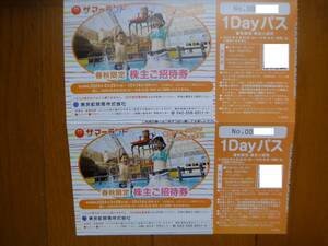 2 pieces set Tokyo summer Land 1DAY Pas 2024/10/14 till (6/25-9/16 go in place impossible ) postage included 