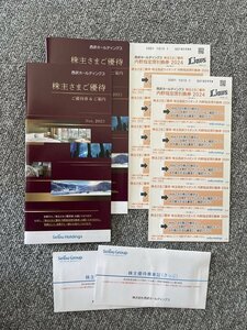 西武鉄道 (西武ホールディングス) 株主優待券 施設利用優待券 冊子1冊(1000株以上) )+内野指定席引換券5枚（西武ライオンズ) x2セット 