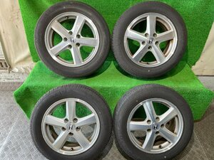 ENKEI HONDA ホンダ 純正 16インチ 6.5J +55 PCD114.3 5H【205/60R16】ENASAVE 2022/2023年製 5分山 夏 ラジアルタイヤ付4本セット！JAPAN