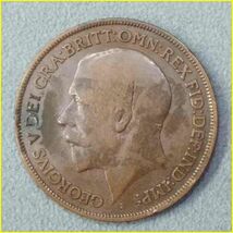 【イギリス 1ペニー 硬貨/1918年】 英国 ONE PENNY/ジョージ5世/旧硬貨/コイン/古銭_画像1