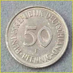 【ドイツ 50ペニヒ 硬貨/1981年】 50 PFENNIG 旧硬貨 /西ドイツ/コイン/古銭の画像2