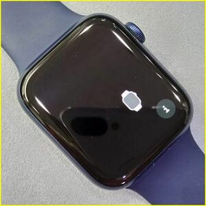 [USED/ Apple часы ]Apple Watch Series 6 GPS + Cellular 44mm A2376[ голубой aluminium кейс / темно-синий спорт частота (M/L)]