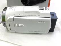 【13061】極美品 SONY ソニー HANDYCAM ハンディカム HDR-CX680 ホワイト 白 ビデオカメラ_画像3