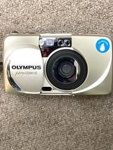 【12852】OLYMPUS オリンパス コンパクトフィルムカメラ OLYMPUS μ [mju;] zoom130 ミュー シャンパンゴールド 通電確認済み_画像2